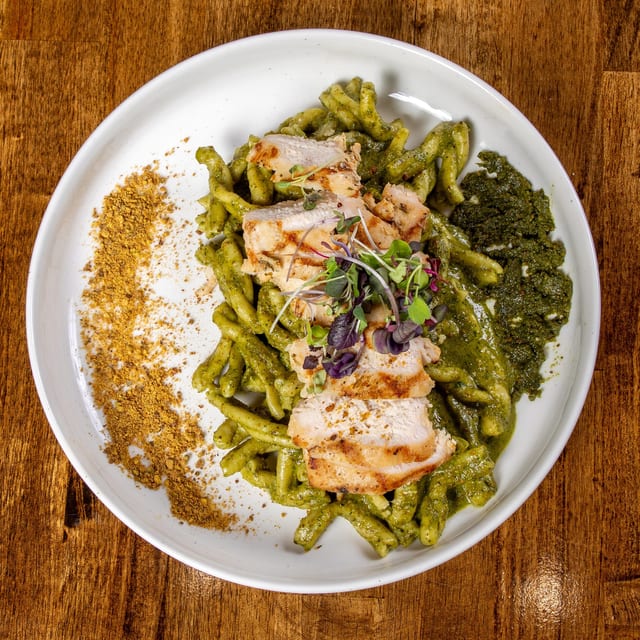 Pistachio Pesto with Chicken.